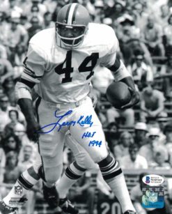 Leroy Kelly Autographed/Signed Cleveland Browns 8x10 Photo HOF BAS 25554 PF