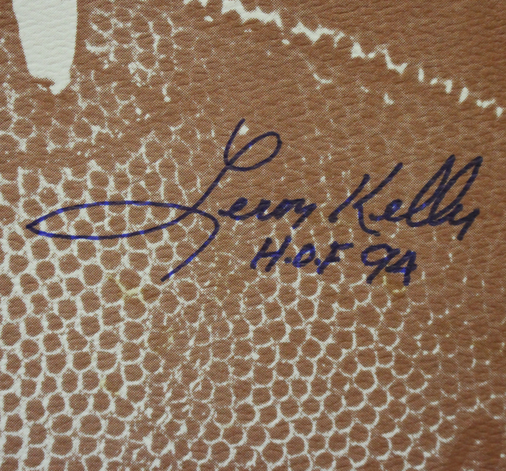 Leroy Kelly Signed Cleveland Browns 1000 Yard Booklet Signed Twice BAS