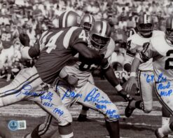 Leroy Kelly Dave Robinson Autographed Pro Bowl 8x10 Photo HOF Beckett 57362