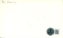 Pat Kelly Autographed/Signed Denver Broncos Index Card Beckett 45368