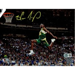 Shawn Kemp Autographed Seattle Supersonics 8x10 Photo Beckett Witness 49720