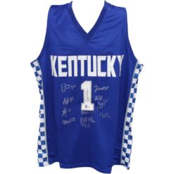 Kentucky Wildcats 21/22 Team Signed College Style Jersey Calipari BAS 