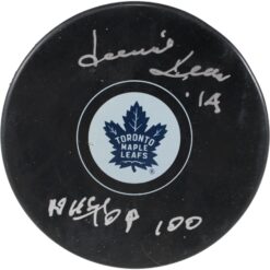 Dave Keon Autographed/Signed Toronto Maple Leafs Logo Puck NHL Top 100 JSA 53989