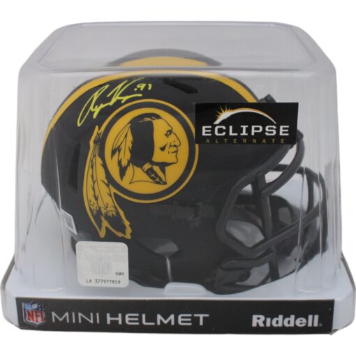 Ryan Kerrigan Autographed Washington Redskins Eclipse Mini Helmet Beckett 48050