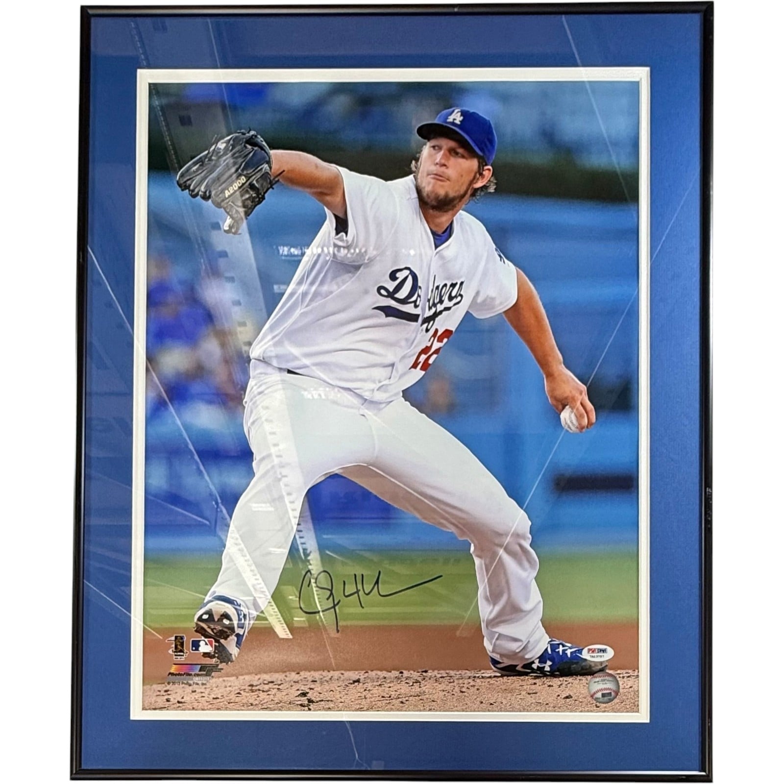 Clayton Kershaw Autographed Los Angeles Dodgers Framed 16x20 Photo PSA 58254