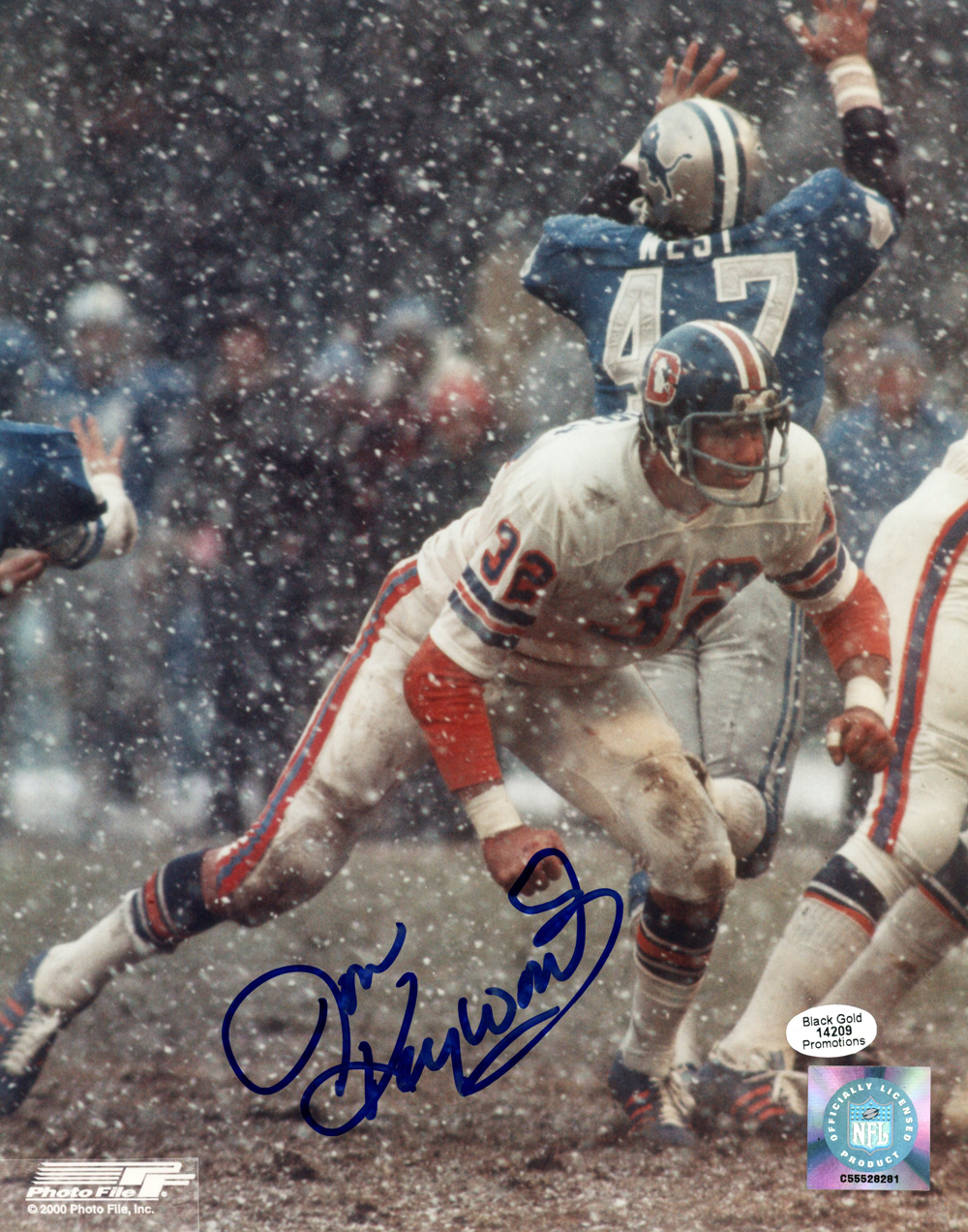 Jon Keyworth Autographed/Signed Denver Broncos 8×10 Photo Denver