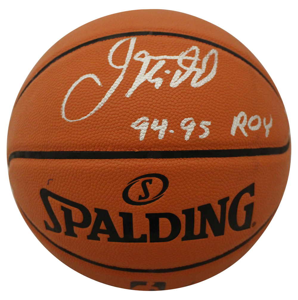 Jason Kidd Autographed Dallas Mavericks Spalding Basketball 94/95 ROY FAN 27282