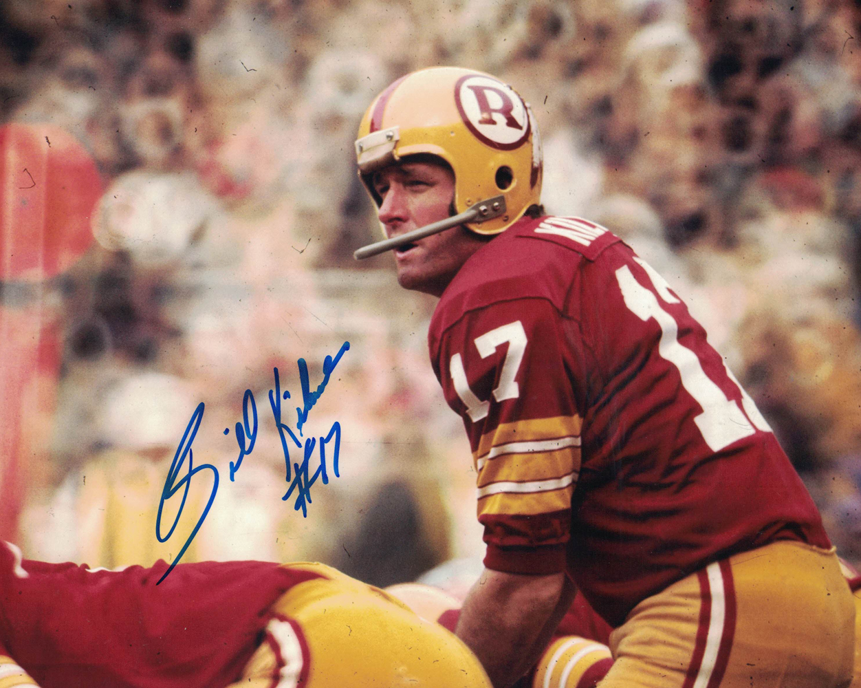 Billy Kilmer Autographed/Signed Washington Redskins 8x10 Photo 30185