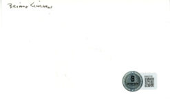 Brian Kinchen Autographed New England Patriots Index Card Beckett 45281