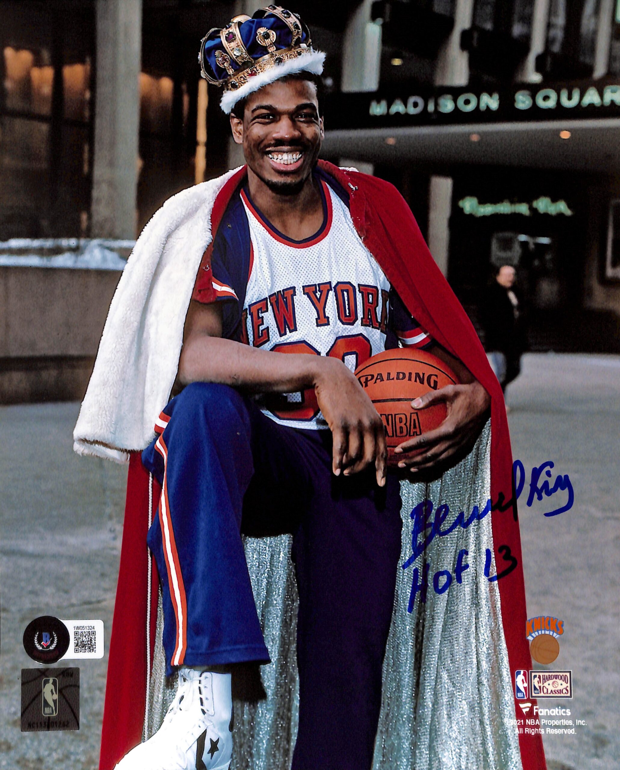 Bernard King Signed New York Knicks 8x10 Photo Beckett 44532