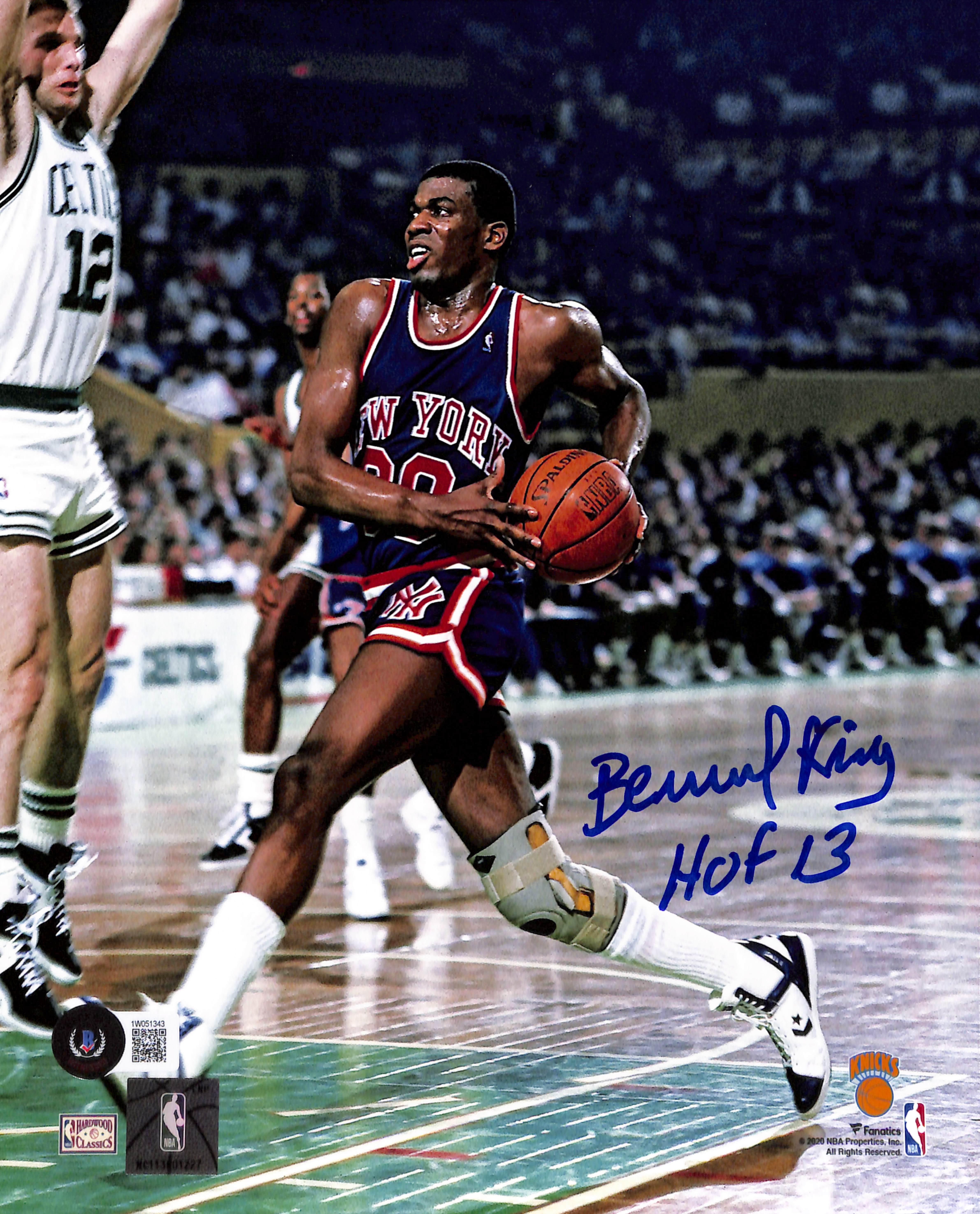 Bernard King Signed New York Knicks 8x10 Photo Beckett 44534