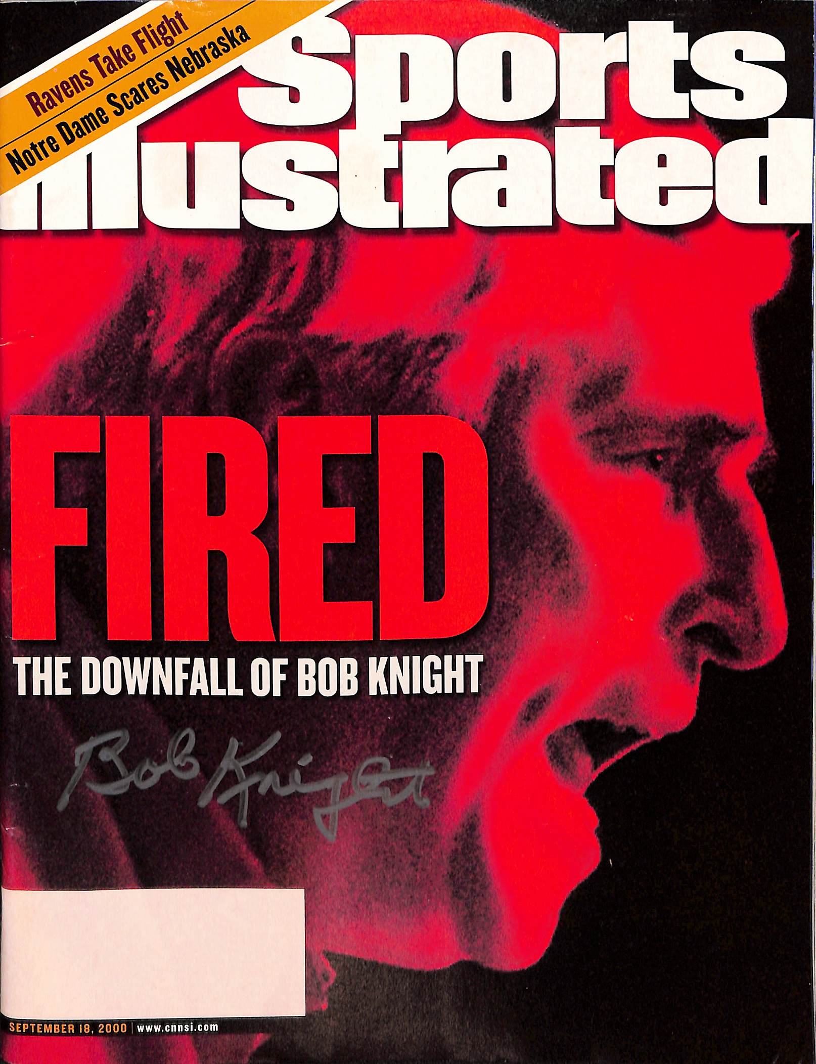 Bobby Knight Autographed Indiana Hoosiers SI Magazine 9/18/02 Beckett