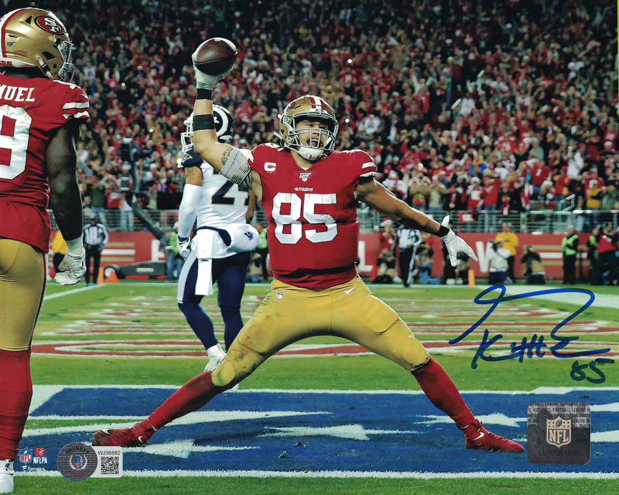 George Kittle Autographed/Signed San Francisco 49ers 8x10 Photo Beckett