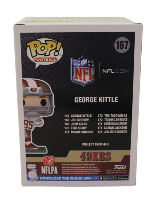 George Kittle Autographed San Francisco 49ers Funko Pop! #167 Beckett