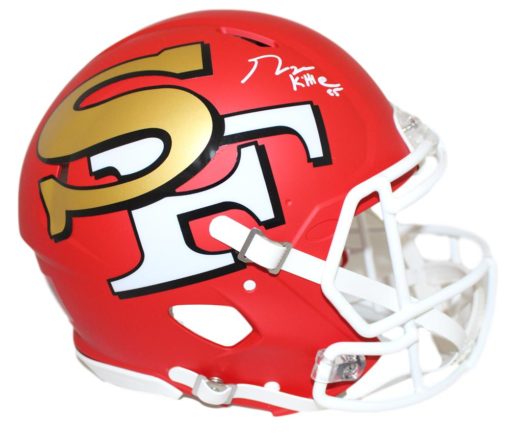 George Kittle Autographed San Francisco 49ers Authentic AMP Helmet BAS 25871