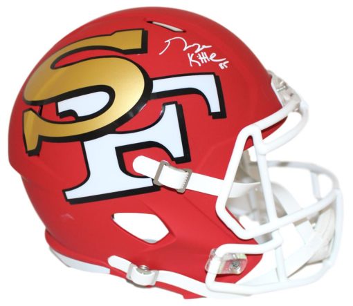 George Kittle Autographed San Francisco 49ers AMP Replica Helmet BAS 25870