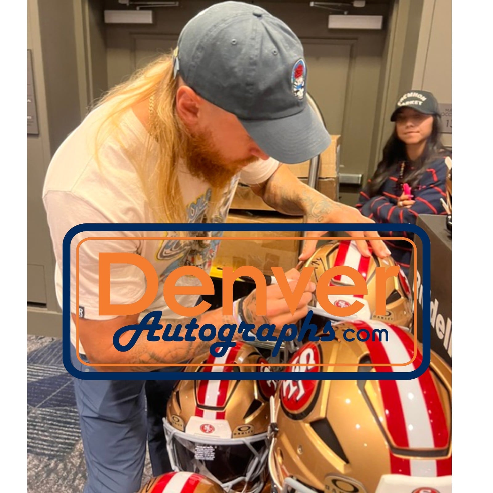 George Kittle Autographed San Francisco 49ers F/S Helmet Axiom Beckett 58554 7 George Kittle Autographed San Francisco 49ers F/S Helmet Axiom Beckett 58554