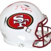 George Kittle Signed San Francisco 49ers Authentic Flat White Helmet BAS 26082