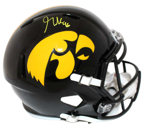 George Kittle Autographed/Signed Iowa Hawkeyes Speed Replica Helmet BAS 24055