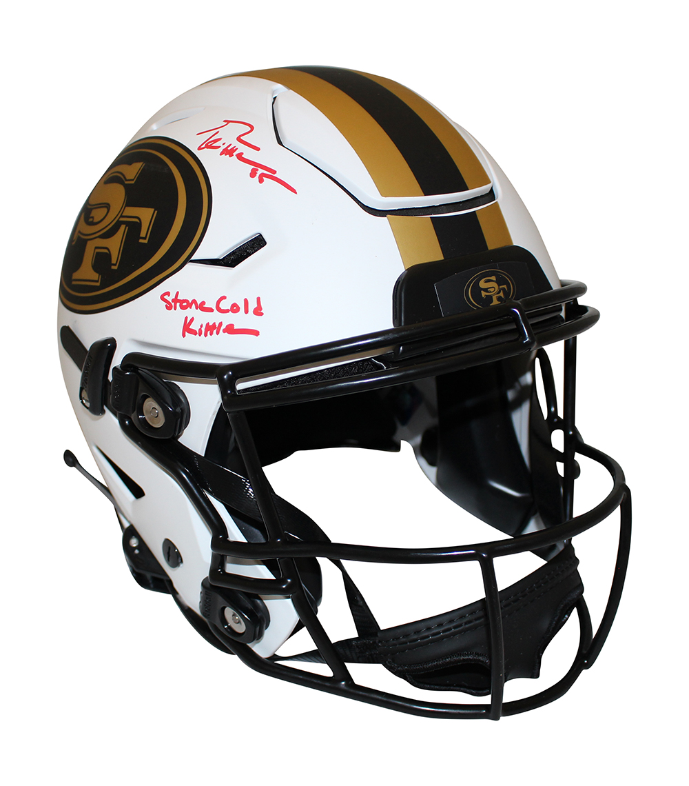 Kittle Signed 49ers Authentic Lunar Speed Flex Helmet BAS