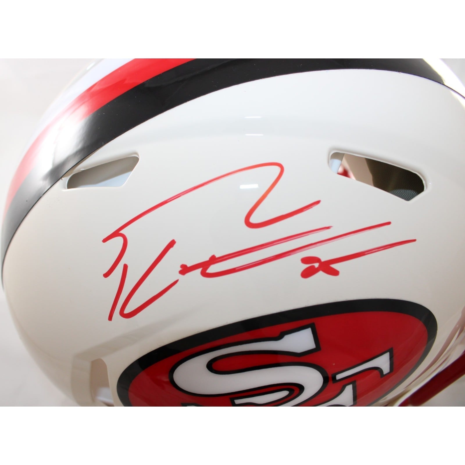 George Kittle Autographed San Francisco 49ers Helmet Pro Retro Beckett 58567 2 George Kittle Autographed San Francisco 49ers Helmet Pro Retro Beckett 58567