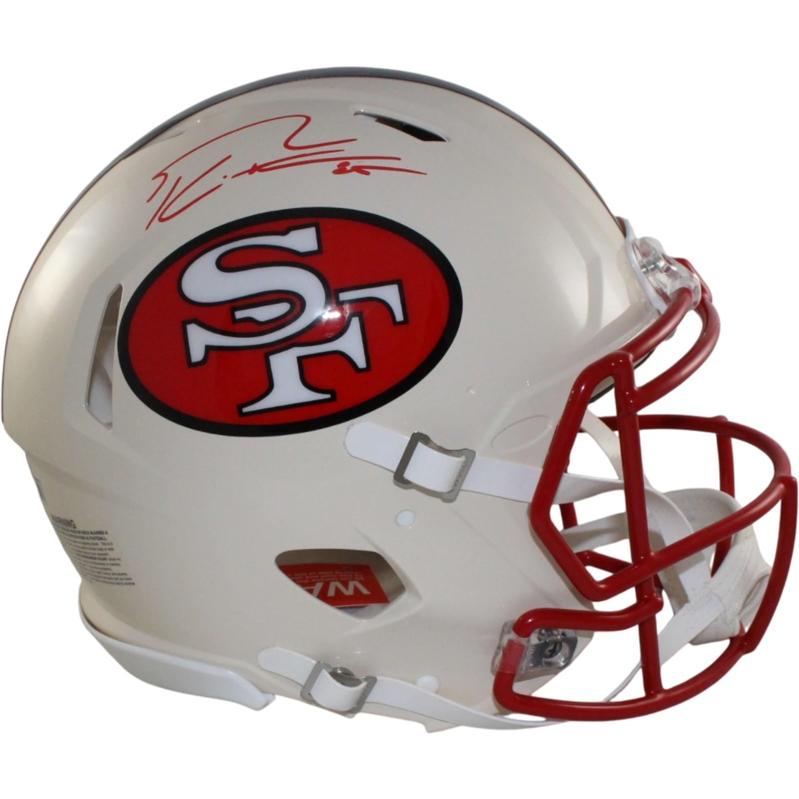 George Kittle Signed San Francisco 49ers Authentic Retro Helmet Beckett Witness 55468
