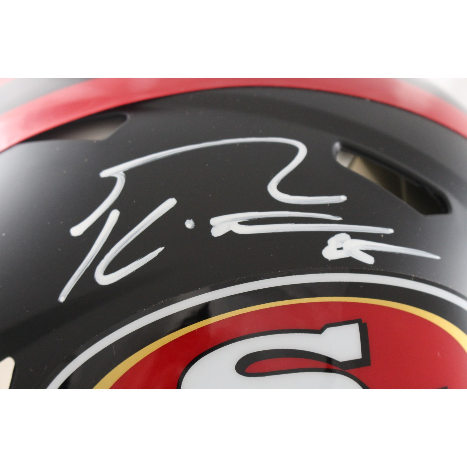 George Kittle Autographed San Francisco 49ers Pro Rivalries Helmet Beckett Witness 55462