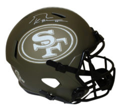 George Kittle Autographed San Francisco 49ers F/S Salute Helmet Beckett