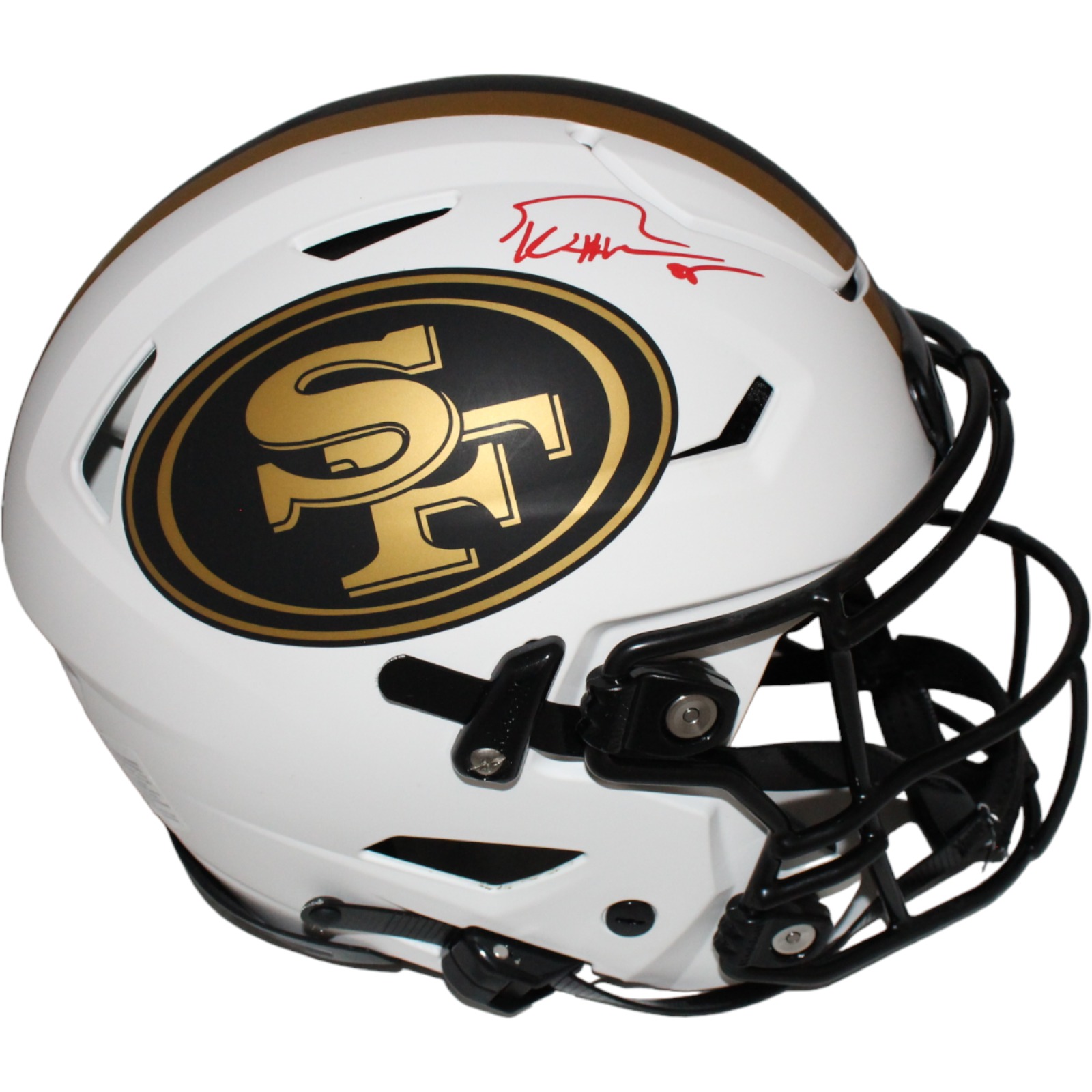 George Kittle Signed San Francisco 49ers Pro Lunar Flex Helmet Beckett