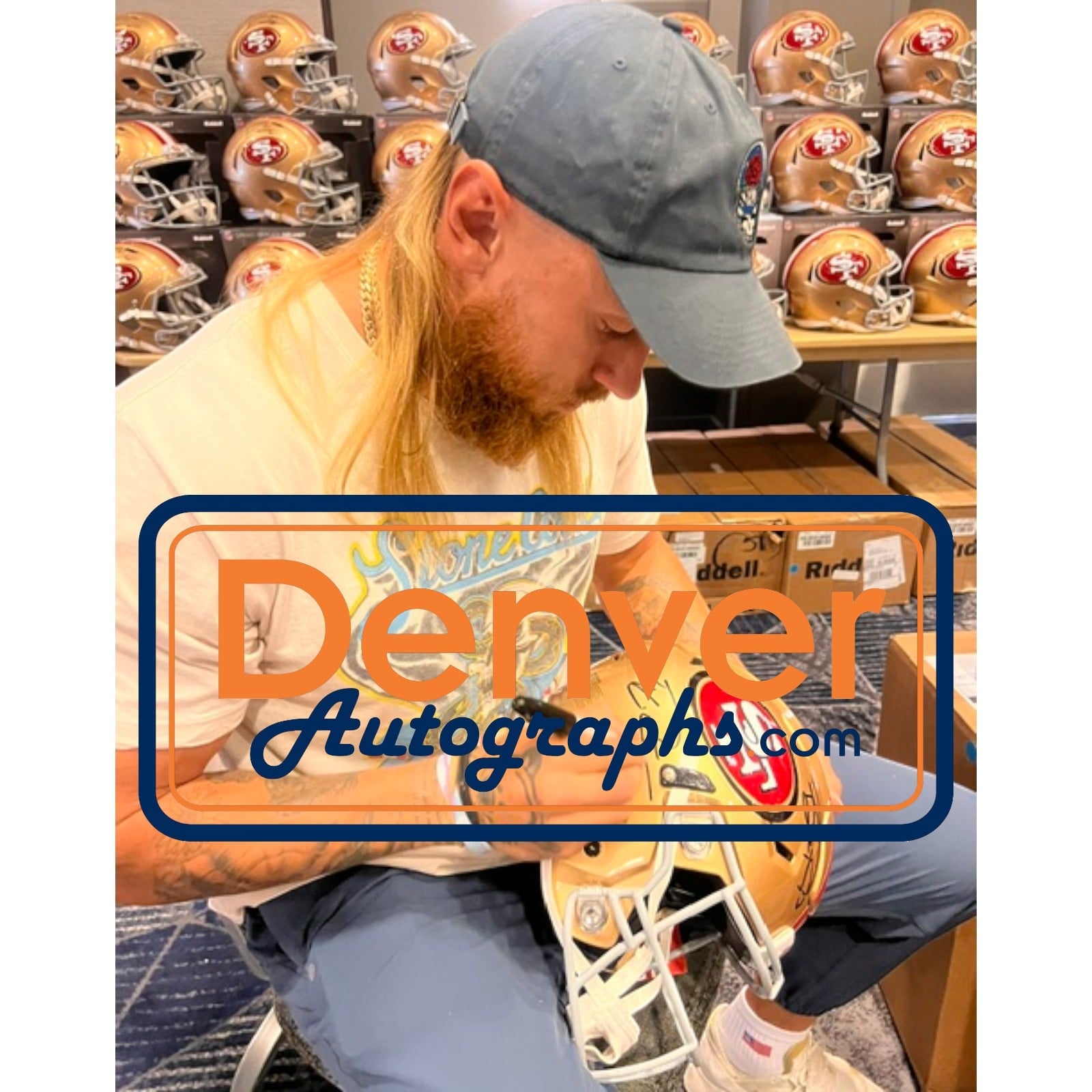 Purdy Kittle Signed 49ers Helmet Speedflex "Throw me the Ball Brock" BAS 58566 9 Purdy Kittle Signed 49ers Helmet Speedflex "Throw me the Ball Brock" BAS 58566