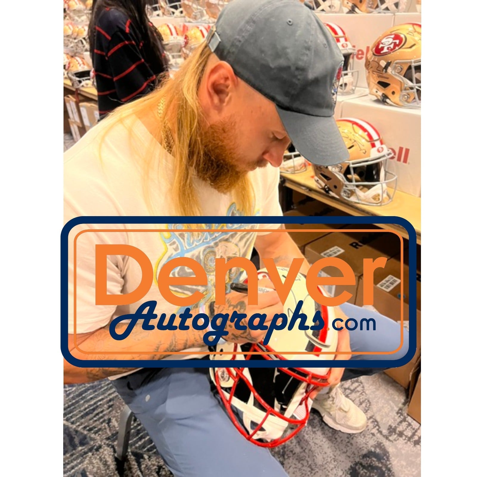 Purdy Kittle Autographed San Francisco 49ers Helmet Speedflex Retro BAS 58570 9 Purdy Kittle Autographed San Francisco 49ers Helmet Speedflex Retro BAS 58570