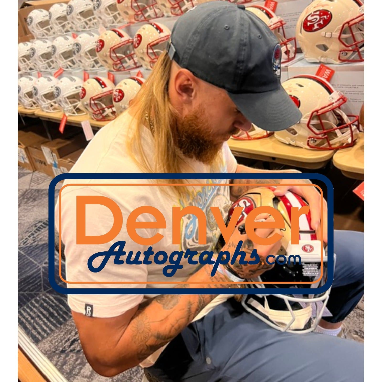 George Kittle Autographed San Francisco 49ers F/S Helmet Speedflex Beckett 58574 7 George Kittle Autographed San Francisco 49ers F/S Helmet Speedflex Beckett 58574