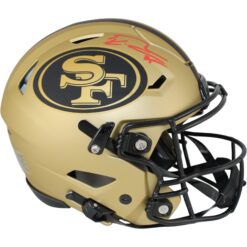 George Kittle Signed San Francisco 49ers SpeedFlex Rave Helmet Beckett W 53416