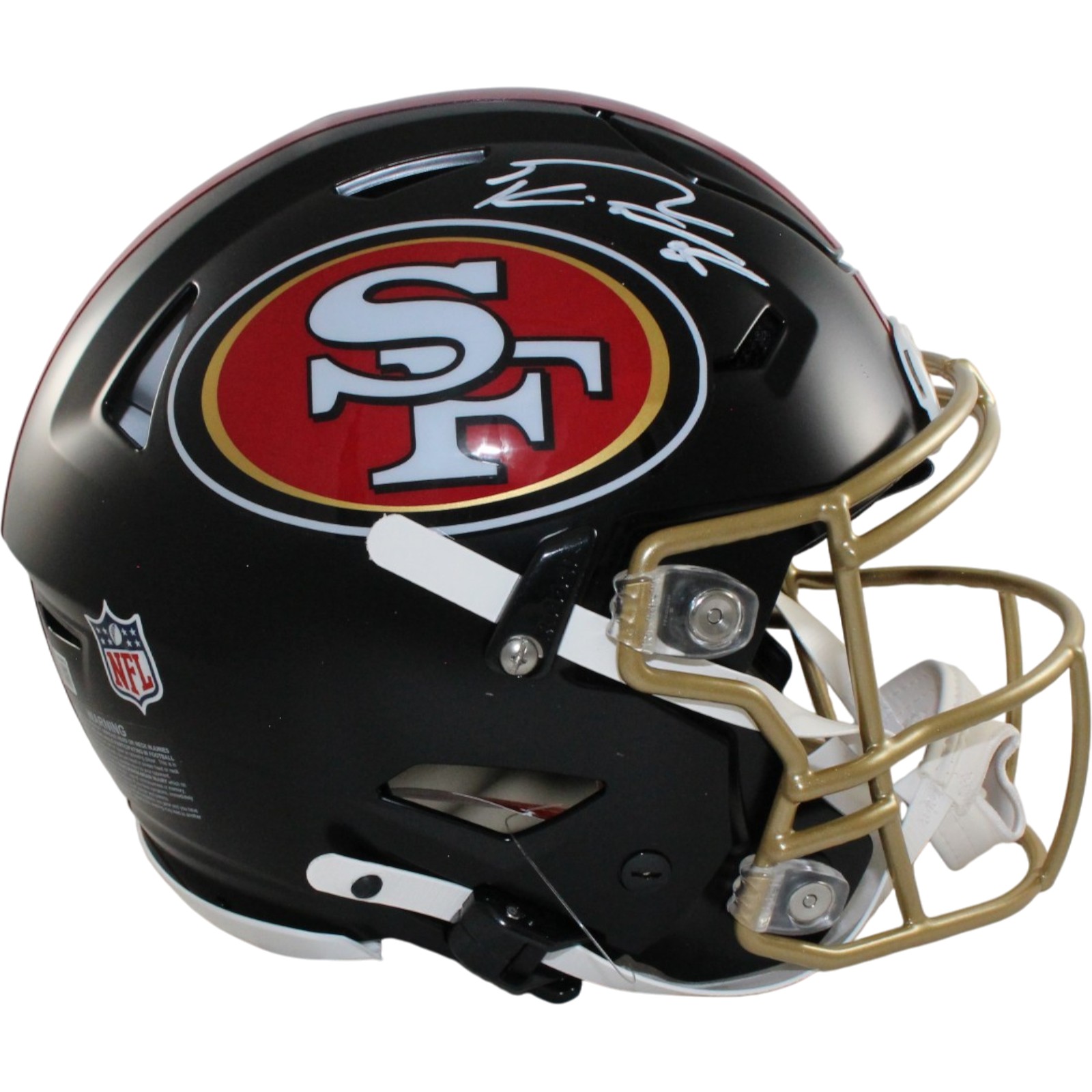 George Kittle Signed San Francisco 49ers SpeedFlex Rivalries Helmet Beckett Witness 55471