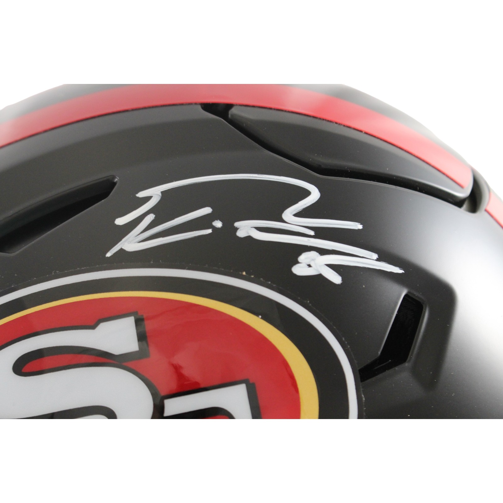 George Kittle Signed San Francisco 49ers SpeedFlex Rivalries Helmet Beckett Witness 55471