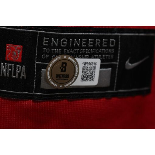 George Kittle Autographed San Francisco 49ers Nike Red Game Jersey Beckett 46423