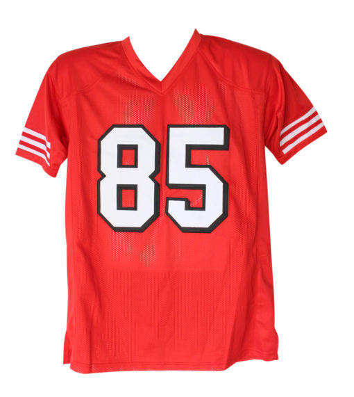 George Kittle Autographed/Signed Pro Style Red XL Jersey Beckett BAS