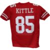 George Kittle Autographed/Signed Pro Style Red XL Jersey BAS 26014