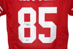 George Kittle Autographed/Signed Pro Style Red XL Jersey BAS 26014