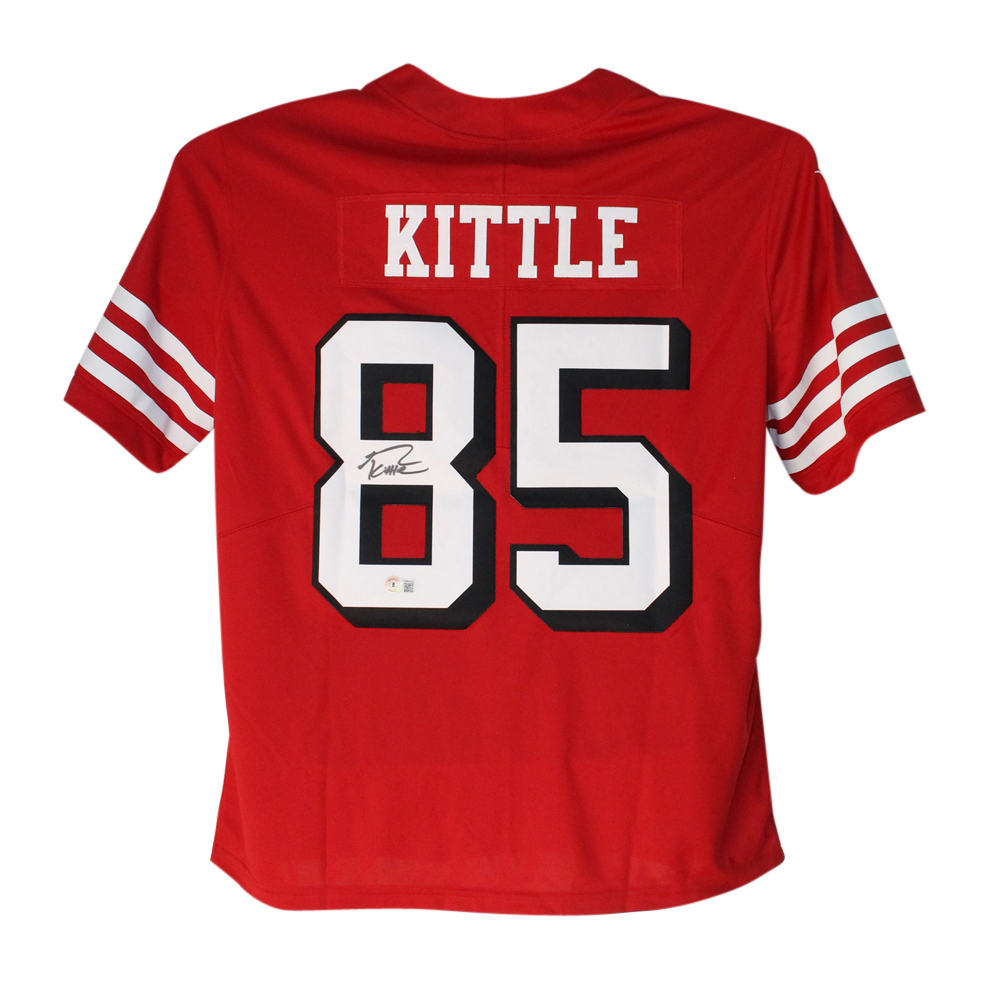 George Kittle Autographed San Francisco 49ers Red Nike Vapor XL Jersey BAS