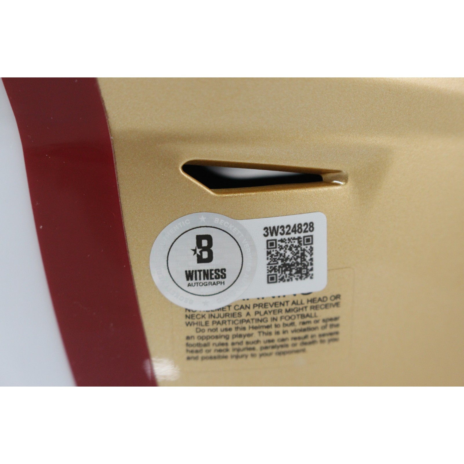 George Kittle Autographed San Francisco 49ers Mid-Size Midi Helmet Beckett 53417 3 George Kittle Autographed San Francisco 49ers Mid-Size Midi Helmet Beckett 53417