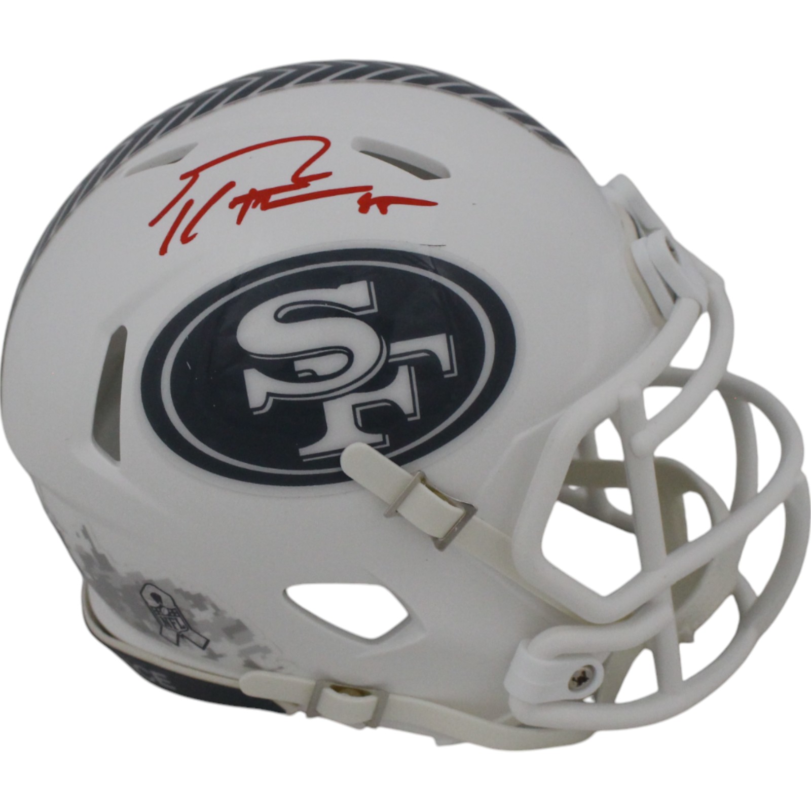 George Kittle Autographed San Francisco 49ers 24 STS Mini Helmet Beckett 48863