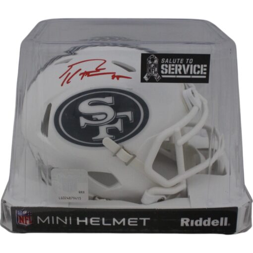 George Kittle Autographed San Francisco 49ers 24 STS Mini Helmet Beckett 48863