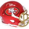 George Kittle Autographed San Francisco 49ers Blaze Mini Helmet BAS 25868