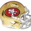 George Kittle Autographed San Francisco 49ers Chrome Mini Helmet BAS 25867