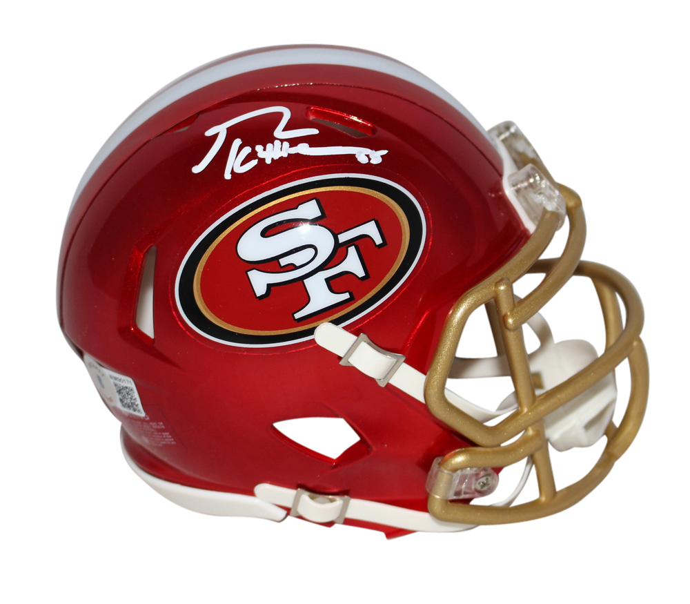 George Kittle Autographed San Francisco 49ers Flash Mini Helmet BAS