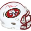 George Kittle Autographed San Francisco 49ers Flat White Mini Helmet BAS 26068