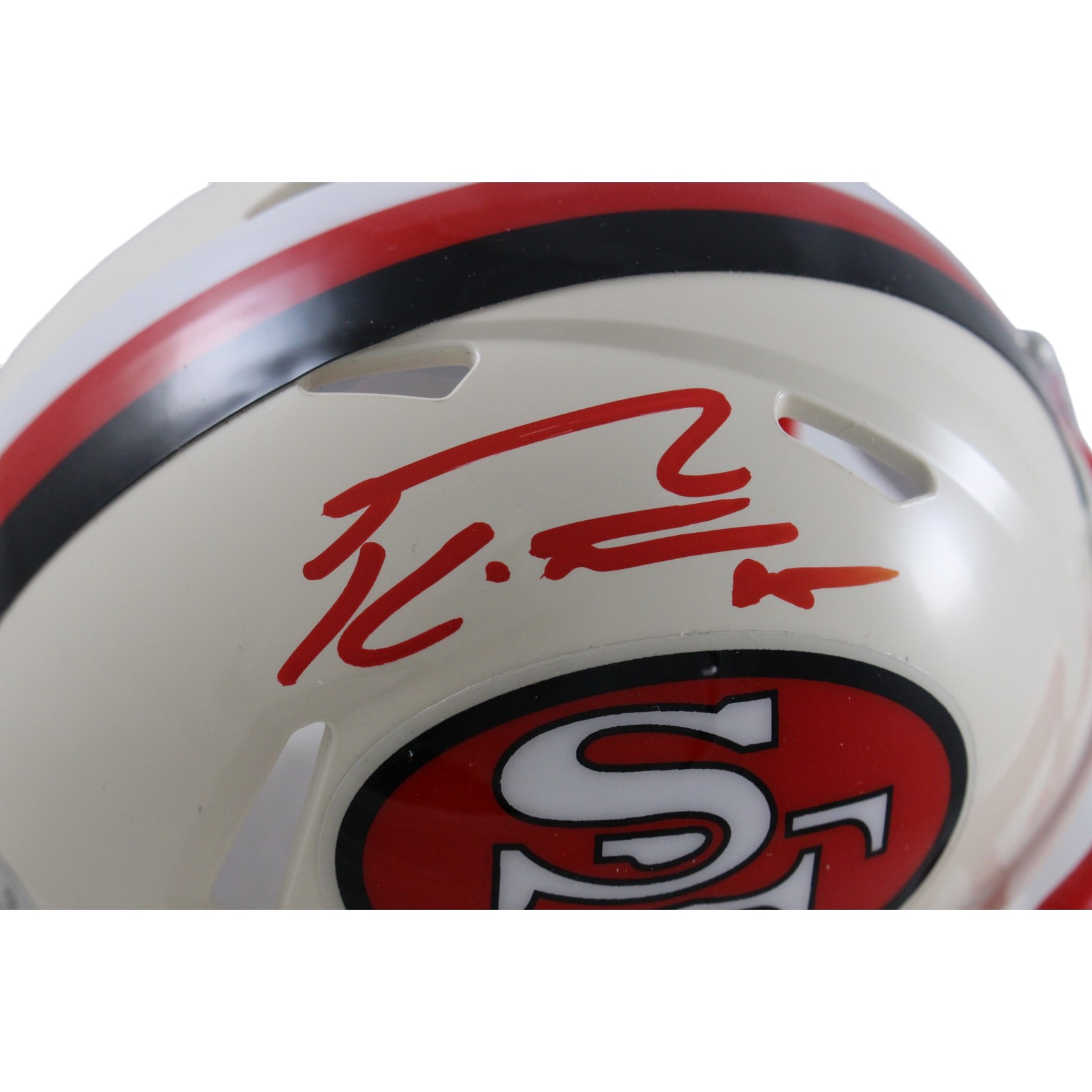 George Kittle Autographed San Francisco 49ers Mini Helmet Beckett Witness 55459