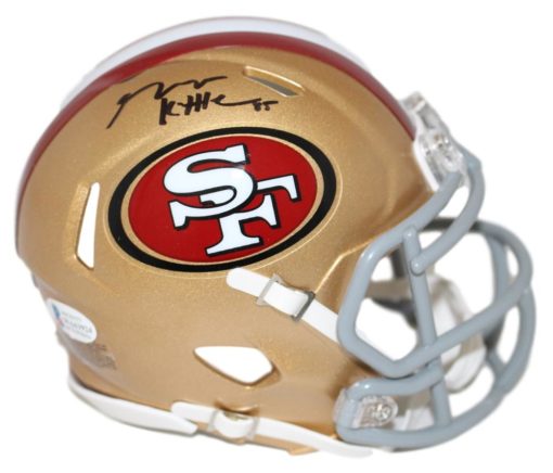 George Kittle Autographed/Signed San Francisco 49ers Speed Mini Helmet BAS 26074