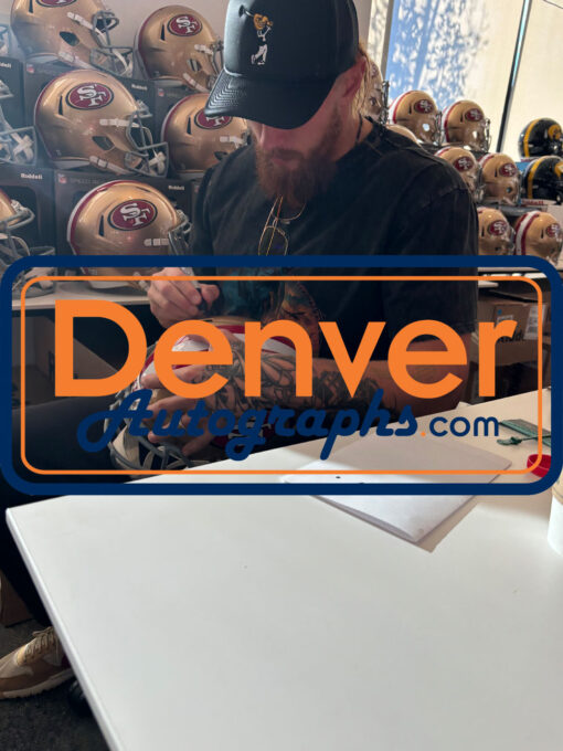 George Kittle Autographed/Signed San Francisco 49ers Pro Helmet Beckett 24052